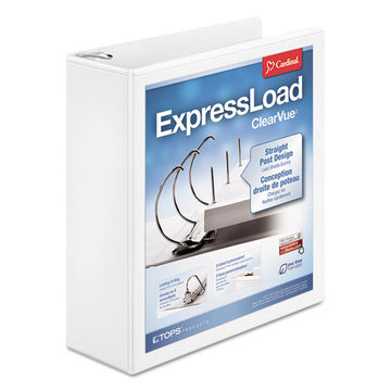 Cardinal® Expressload Clearvue Locking D-ring Binder, 3 Rings, 3" Capacity, 11 X 8.5, White freeshipping - TVN Wholesale